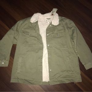 Stoosh Vintage Denim Lined Trucker Jacket NWT